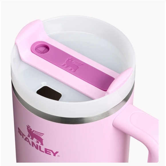 Stanley NEW Cherry Blossom Pink Mug with Handle and Straw - Picture 3 of 13